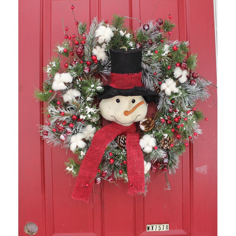 Snowman Christmas Wreath 